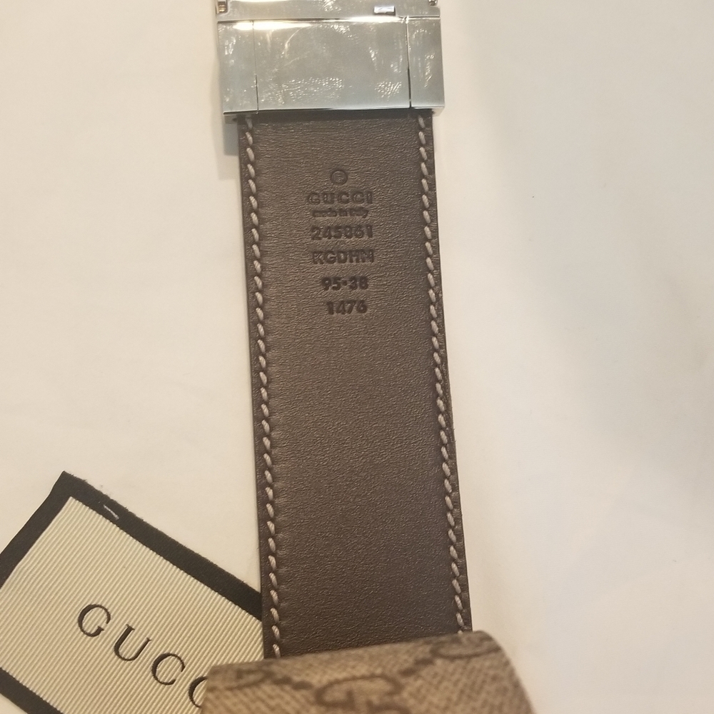 Mens brown authentic Gucci belt